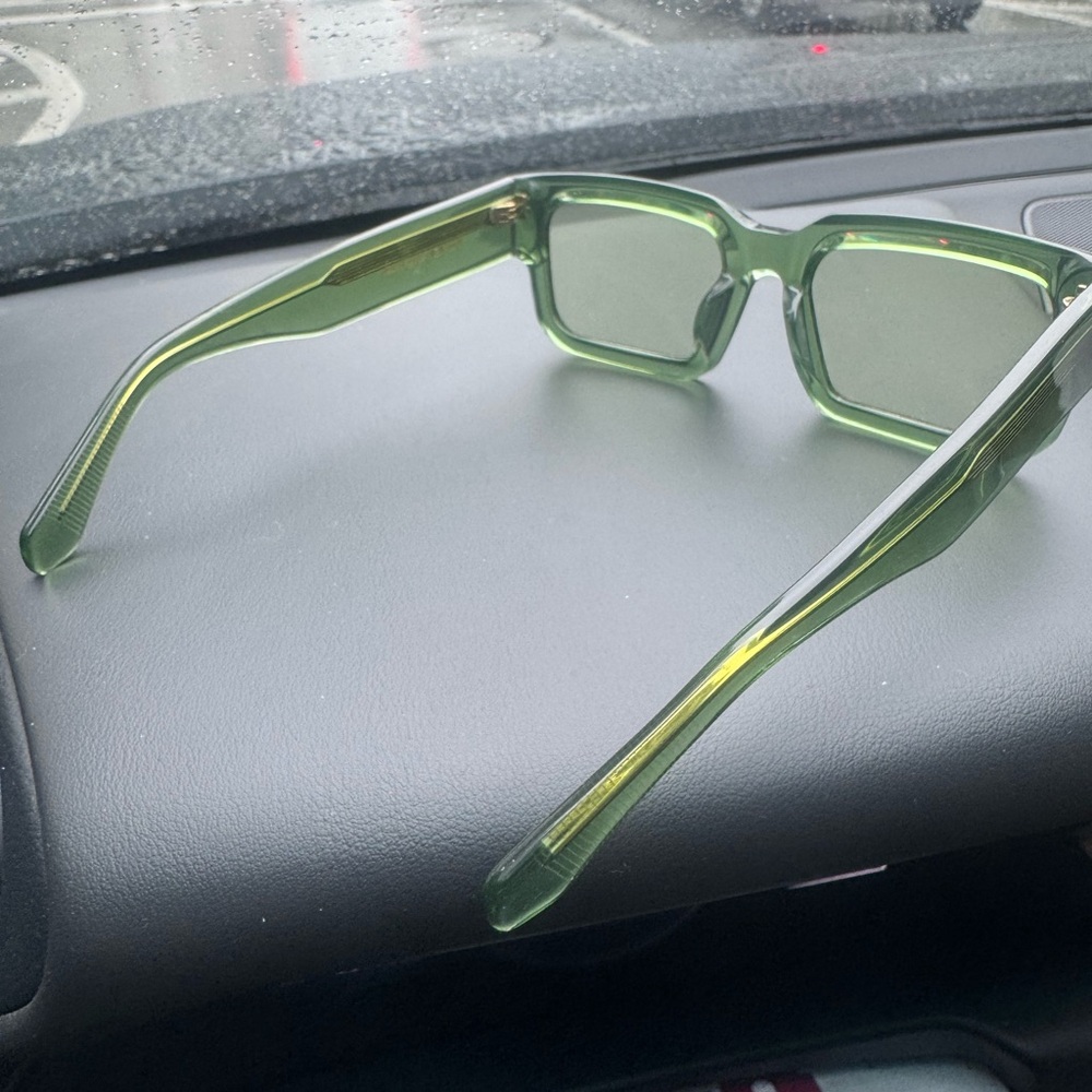 Green Rectangular Sunglasses - image 8